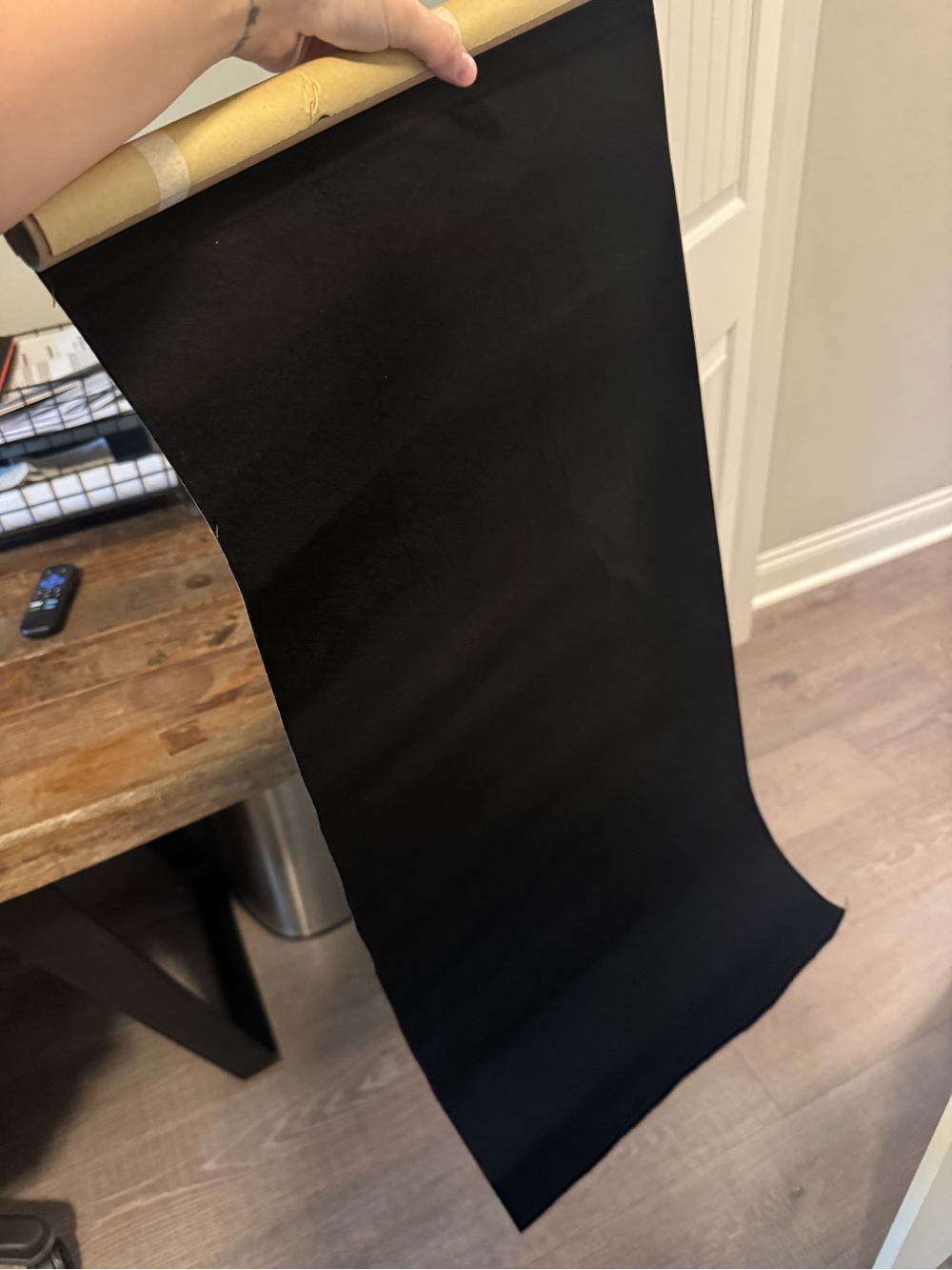 Black velvet peel off sticker craft